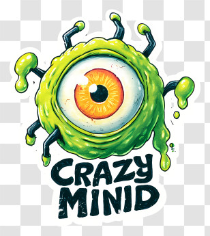Crazy Mind - Crazy Mind Cyclops Logo Transparent PNG