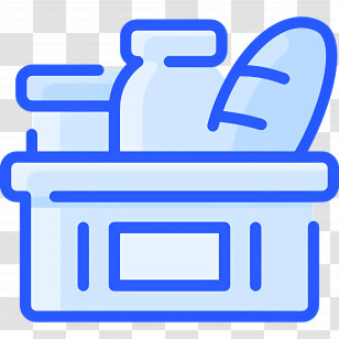 Food Donation - Grocery Basket With Food Items Transparent PNG