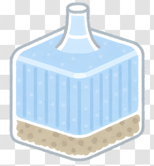 Clipart - Blue Water Cooler Dispenser Transparent PNG