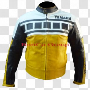 Leather Jacket Motorcycle Helmets Yamaha Motor Company - Clothing Transparent PNG