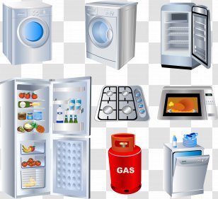 Refrigerator Kitchen Home Appliance Drawing - Water Cooler Transparent PNG