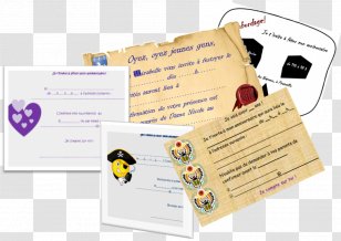 Paper Birthday Convite Treasure Hunt Horse Transparent PNG