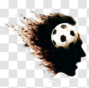Football - Soccer Ball Head In Motion Transparent PNG