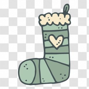 Christmas Stockings Sock Drawing Clip Art - Silhouette Transparent PNG