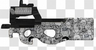 Point Blank FN P90 Weapon Heckler & Koch MP7 Submachine Gun - Frame Transparent PNG