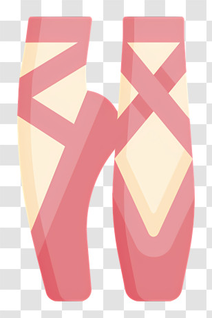 Ballet Shoes Logo - Pink Ballet Shoes Transparent PNG