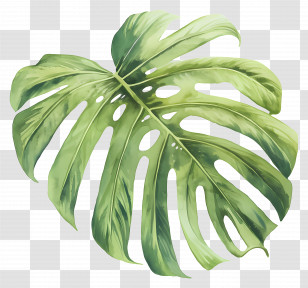 Monstera - Monstera Leaf Plant Transparent PNG
