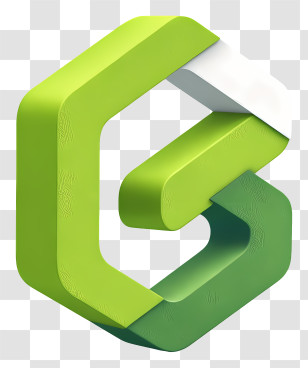 Future Growth - 3D Green G Logo Design Transparent PNG