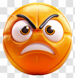 Basketball - Angry Basketball Cartoon Transparent PNG