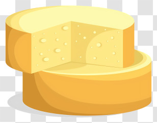 Cheese Slices - Yellow Cheese Wheel With Slice Cut Out Transparent PNG