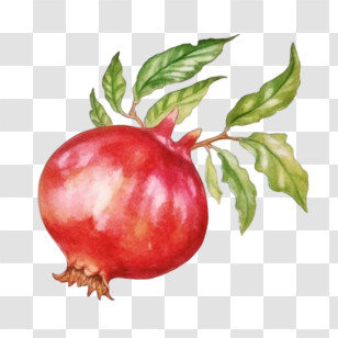 Pomegranate
 - Pomegranate Watercolor Illustration Transparent PNG