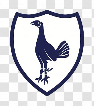 Tottenham Hotspur Logo - Blue Bird Emblem On Shield Transparent PNG