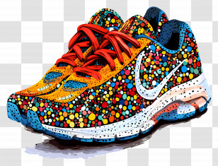 Running Shoes - Colorful Sneakers Illustration Transparent PNG