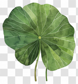 Lotus Leaf - Green Lotus Leaf Illustration Transparent PNG