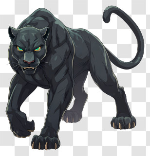 Black Panther - Black Panther Prowling Transparent PNG