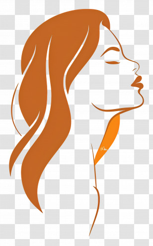 Girl Logo - Silhouette Of A Woman Transparent PNG