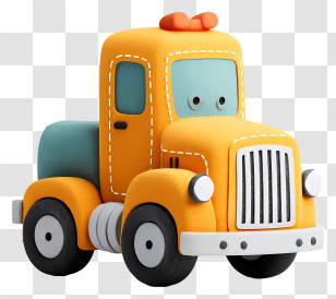 Big Truck Car - Cute Cartoon Truck Toy Transparent PNG