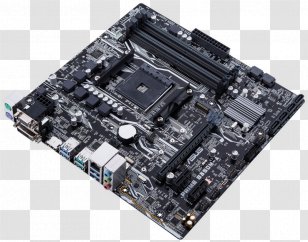 Socket AM4 MicroATX Motherboard ASUS PRIME B350M-A DDR4 SDRAM - Computer Hardware - Electronic Device Transparent PNG