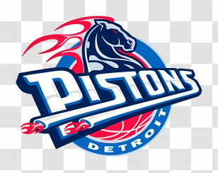 Detroit Pistons Logo - Detroit Pistons Team Logo Transparent PNG