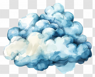 Cloud - Fluffy Blue And White Clouds Transparent PNG