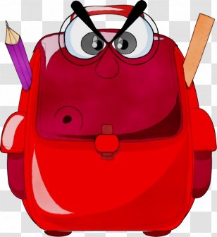 Backpack Cartoon - Drawing - Luggage And Bags Magenta Transparent PNG