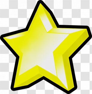 Shooting Star - Shuriken - Sign Yellow Transparent PNG