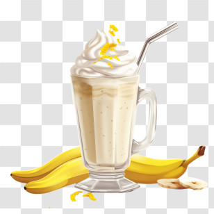 Banana Milkshake
 - Delicious Banana Milkshake Transparent PNG