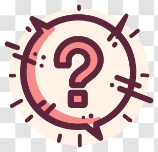 Question Mark - Red Circular Question Mark Symbol Transparent PNG