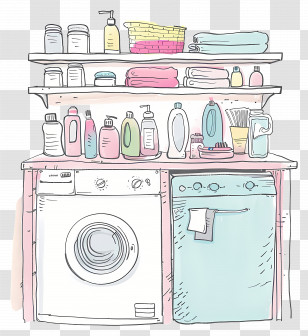 Laundry Room - Laundry Room With Supplies Transparent PNG