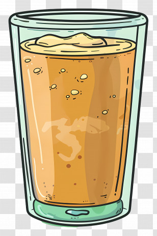Cold Brew - Glass Of Refreshing Orange Juice Transparent PNG