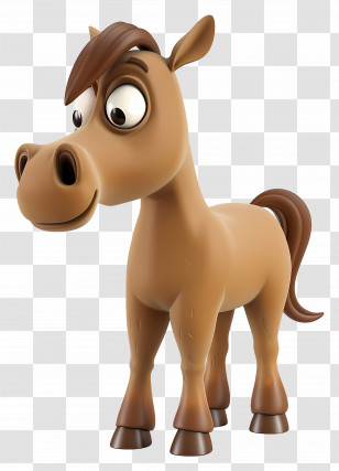 3d Cartoon Horse - Funny Cartoon Horse Transparent PNG