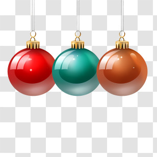 Christmas Ball - Colorful Christmas Ornaments For Tree Decoration Transparent PNG