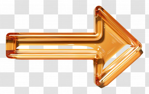 Arrow Right - Golden Right Arrow Symbol Transparent PNG