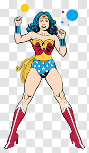 Wonder Woman - Iconic Superhero Woman Transparent PNG