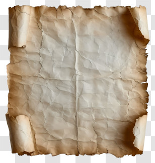 Flat Old Paper - Aged Parchment Paper With Vintage Appearance Transparent PNG