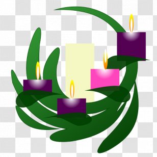 Clip Art Advent Wreath Candle - Church Flags Transparent PNG