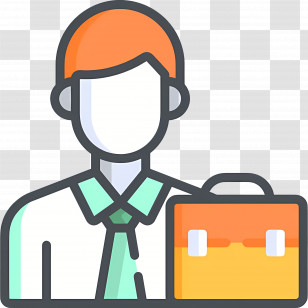 Salesperson - Business Person With Briefcase Icon Transparent PNG
