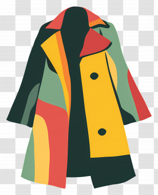 Coat - Colorful Fashionable Coat Transparent PNG