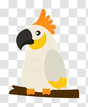 Bird Parrot - Colorful Parrot On Branch Transparent PNG