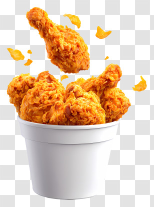 Crispy Fried Chicken Drumsticks - Crispy Fried Chicken Bucket Transparent PNG