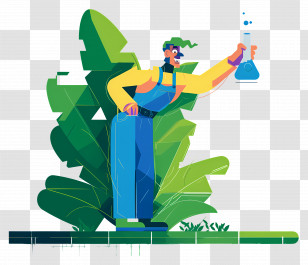 Organic Farmer Scientist - Scientist Conducting Experiment Transparent PNG