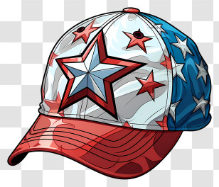 Hat - Star-Spangled Cap For Patriotic Celebrations Transparent PNG