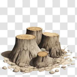 Combat Desertification
 - Tree Stumps In Nature Transparent PNG