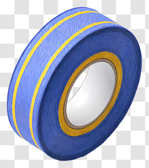 Scar Tape - Blue Adhesive Tape Roll Transparent PNG
