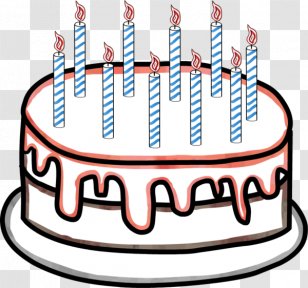 Birthday Cake Wish Clip Art - Line Transparent PNG
