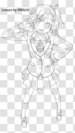 Line Art DeviantArt Cartoon Sketch - Idolmaster Transparent PNG