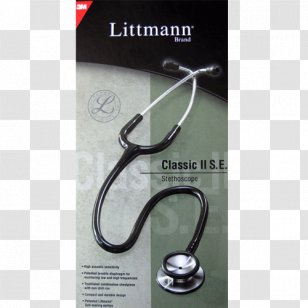 3M Littmann II S.E Stethoscope Classic III S.E. Master - 3m Iii - Double Head Black Transparent PNG