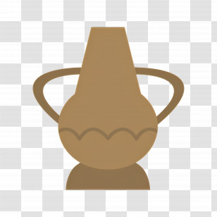Clay Pot - Brown Ceramic Vase Transparent PNG