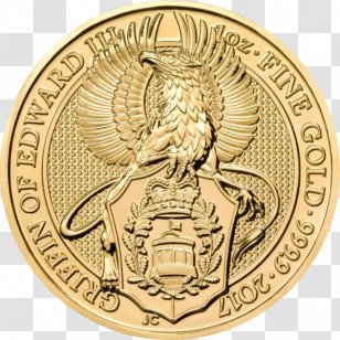 Royal Mint Bullion Coin The Queen's Beasts Gold Transparent PNG