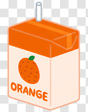 Orange Juice - Orange Juice Box Transparent PNG